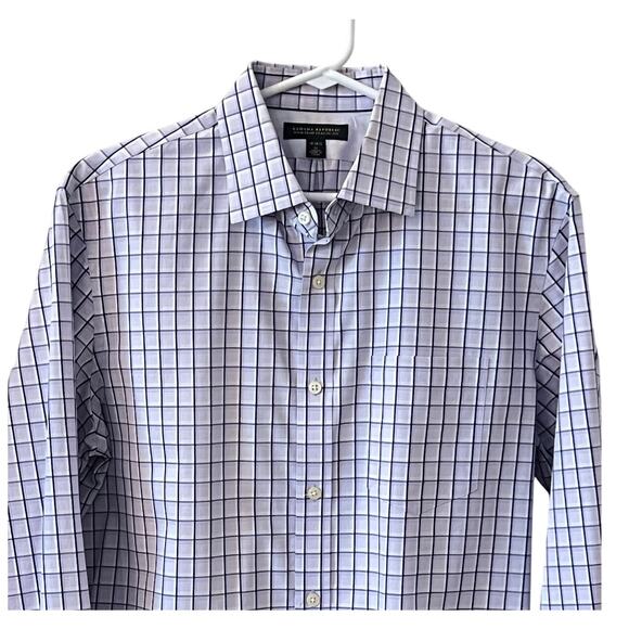 Banana Republic Non-Iron Classic Fit Mens M Button Down Shirt Long Sleeve Purple - Picture 1 of 7